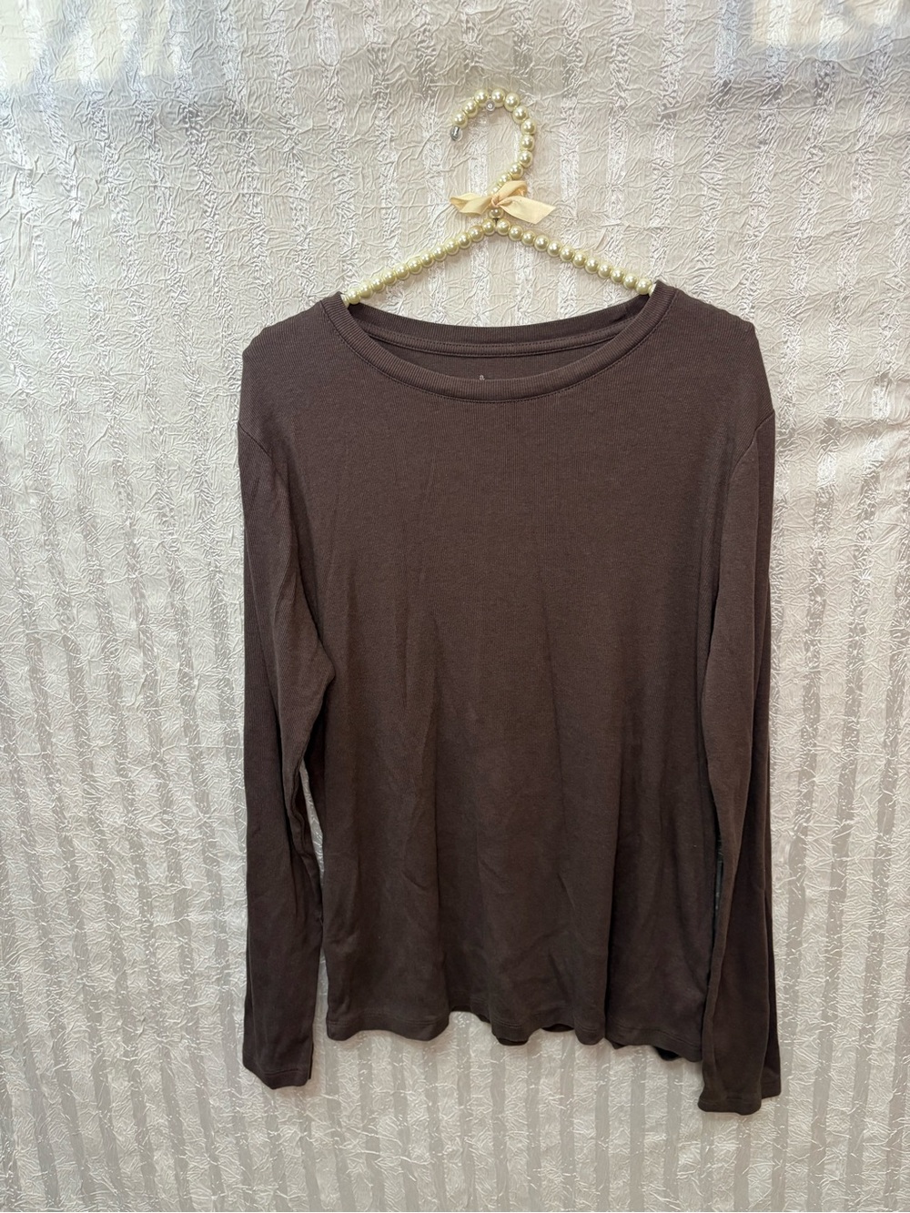 a new day super soft Women's Long Sleeve Tee in Brown - size XL